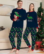 New Dinosaur Letter Print Parent Child Pajama Set Pi-Mart