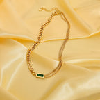 Green Stone Necklace - SJB-DIAMOND ELITES