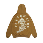 Fashionable Men's Cross Print Hooded Sweatshirt Pi-Mart