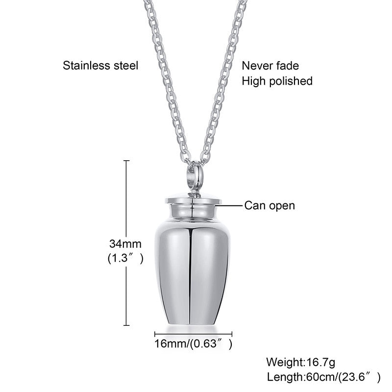 Openable Earthen Jar Columbarium Shape Pendant Pi-Mart