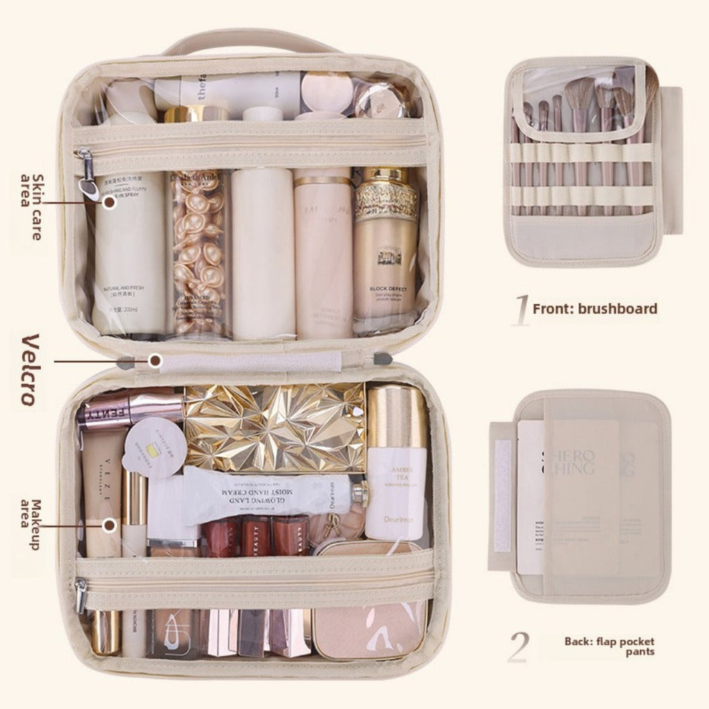Multifunctional cosmetic bag, large capacity waterproof cosmetic bag, storage bag, makeup bag organizer,Makeup bag with compartments, - SJB-DIAMOND ELITES