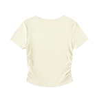 Loki & Ivy Ruched Bodycon Crop Top