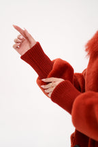 Genuine Lama Fur Peruvian Wool Coat - SJB-DIAMOND ELITES