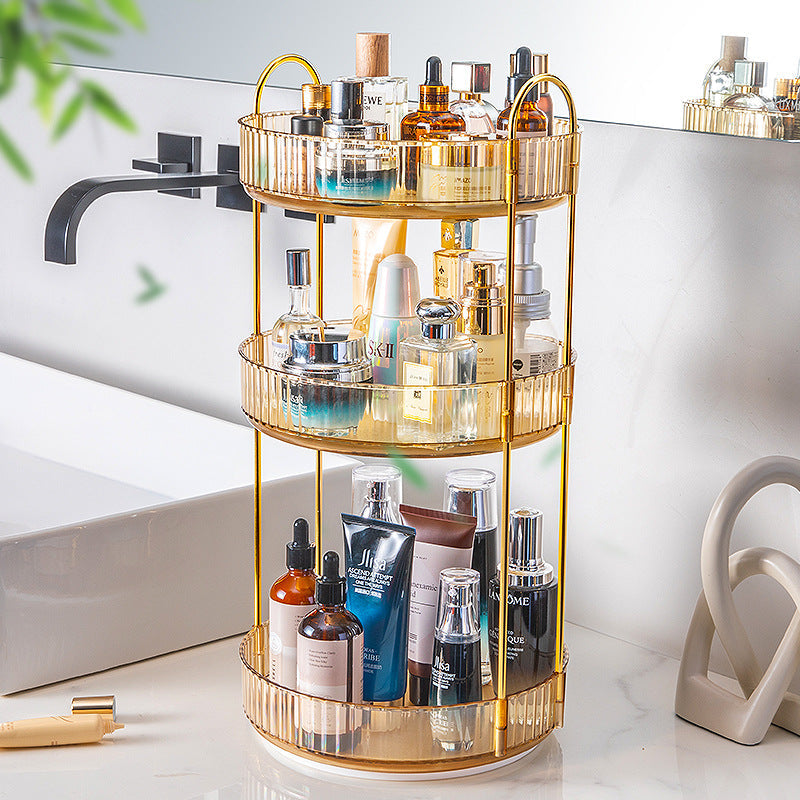 Bathroom Cosmetics Rotating Storage Rack Desktop Pi-Mart
