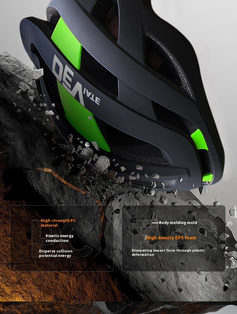 Bicycle Helmet Full Boud Edage Belt Fly Net Unisex Breathable Integrated Mountain Bike Riding Head Lootquake LLC