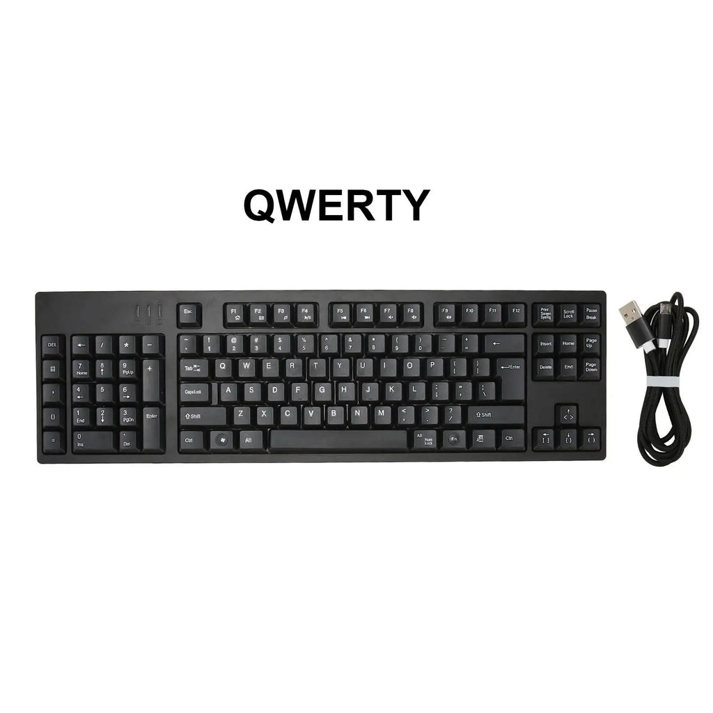 Left Handed Keyboard 109 Keys Micro USB Ergonomic Layout Plug and Play Office Keyboard for Business Accounting Designer - SJB-DIAMOND ELITES
