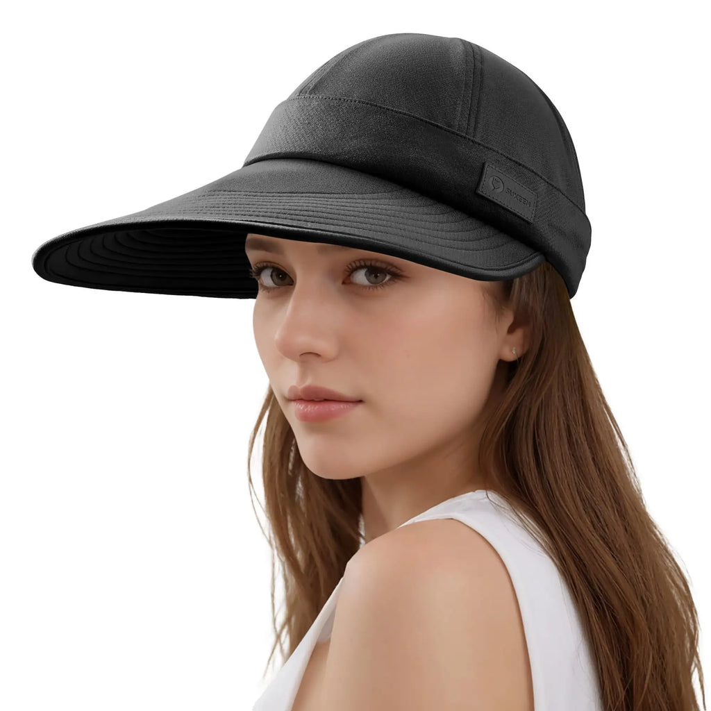 Sukeen Cooling Visor Cap For Women&Men, 2 In 1 Zip-Off Sun Hat With UV Protection For Outdoor Sports Golf Travel Tennis Beach - SJB-DIAMOND ELITES