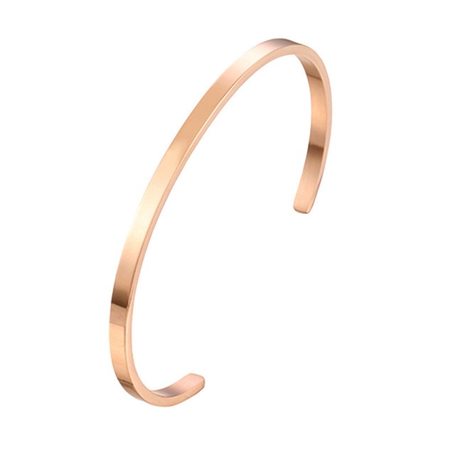 Unisex Stainless Steel Bangle Bracelet Pi-Mart