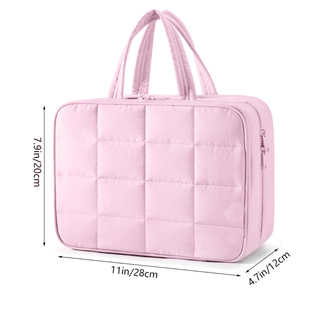 Travel toilet bag, with jewelry storage bag, hanging toilet bag, fluffy cosmetic bag, storage bag travel bag, makeup bag with compartments, - SJB-DIAMOND ELITES