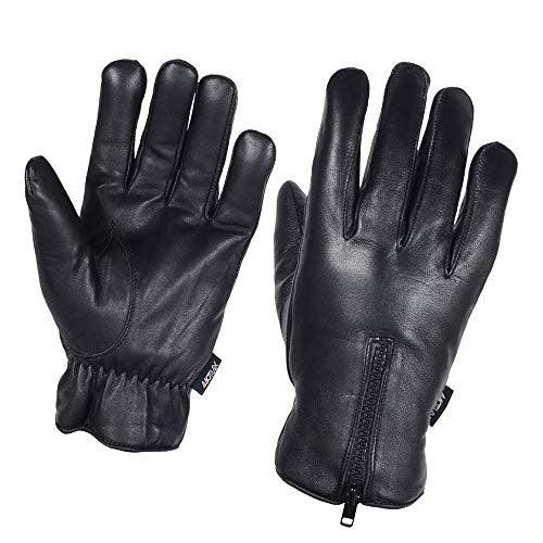 Men's Warm Winter Genuine Leather Driving Gloves MRX Products