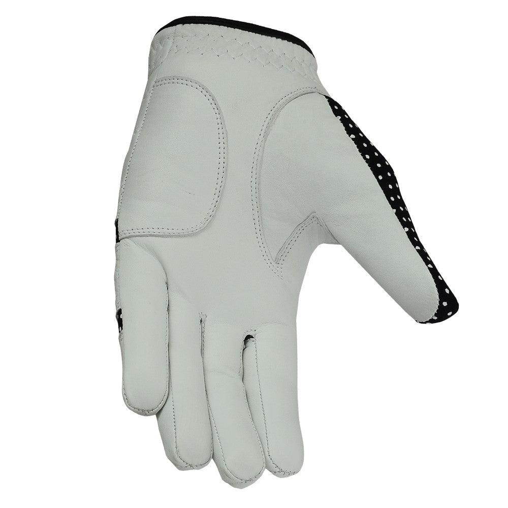 New Women Golf Gloves Cabretta Leather White Black MRX Products