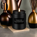 Scented Candle, Black Cedar and Sandalwood Candle for Men, Scented Candle for Home, Scented Soy Candle, 50 Hour Burn, Ideal Gift for Men