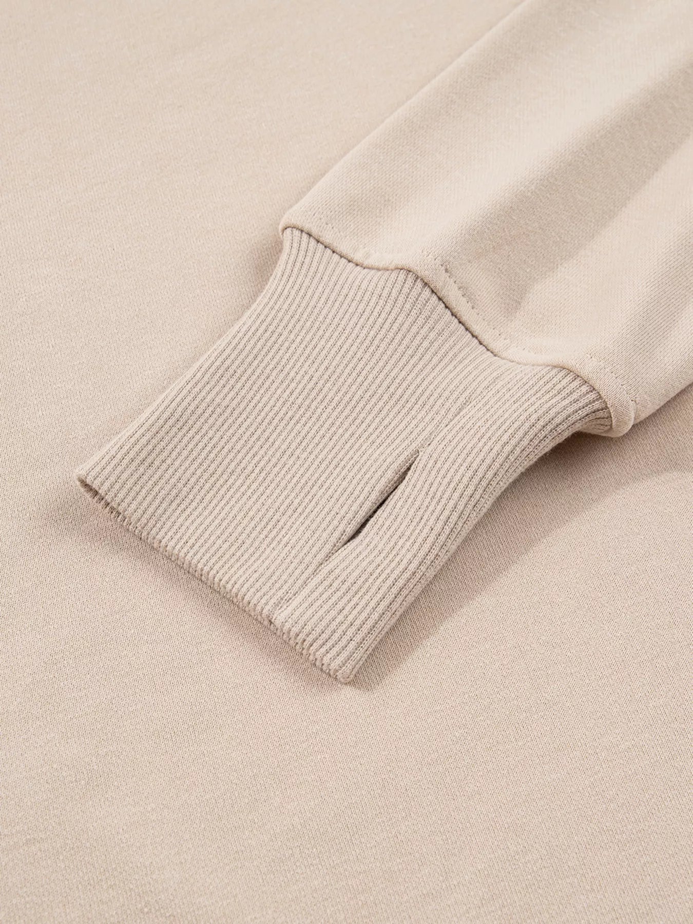 Oversized Slit Sweatshirt and Ribbed Leggings 2pcs Set THRIXINE