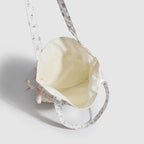Spring shoulder floral draw with hobo bag, girls cloth bag cute small cloth bag, drawstring shoulder tote bag for women