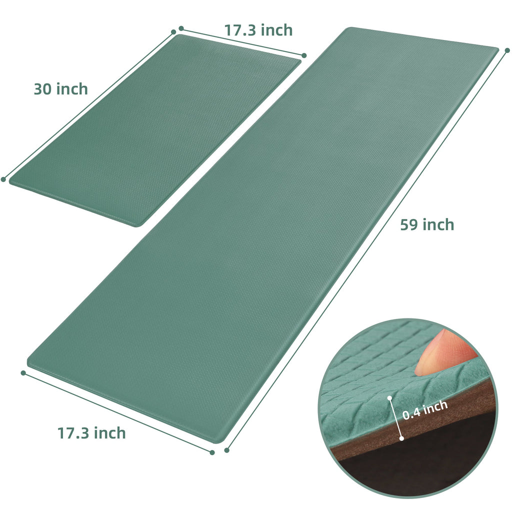 Kitchen Floor Mat Two-piece Set Of Non-slip, Waterproof And Easy To Scrub For Home, Kitchen Pi-Mart