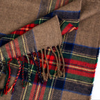 Oversized Scottish Hooded Cardigan - Fashionable Striped Shawl with Luxurious Tassels - Cozy, Windproof & Coldproof for Autumn Winter Outdoors - A Plush Blanket Shawl Cloak Lootquake LLC