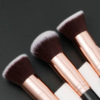Flat Head Bevel Three Piece Portable Makeup Brush Pi-Mart