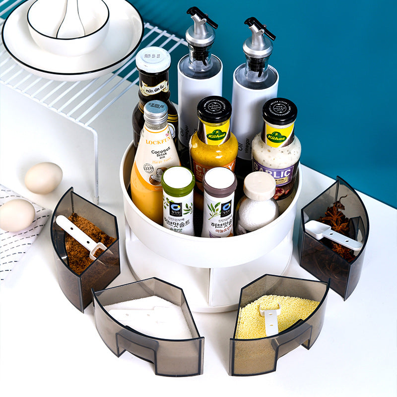 Rotating Multifunctional Storage Box Household Seasoning Rack Pi-Mart