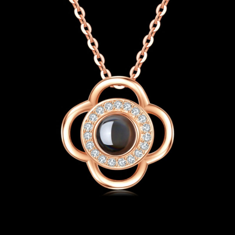 Hot Valentine's Day Gifts Metal Rose Jewelry Gift Box Necklace For Wedding Girlfriend Necklace Gifts Pi-Mart