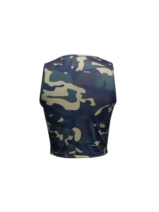 Ladies' Camouflage Chest Hollow Out Fashionable Slimming Camisole Vest - SJB-DIAMOND ELITES
