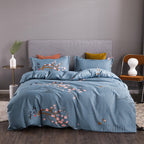 Thickened Brushed Four-piece Winter Bed Sheet And Duvet Cover Three-piece Bedding Set Pi-Mart