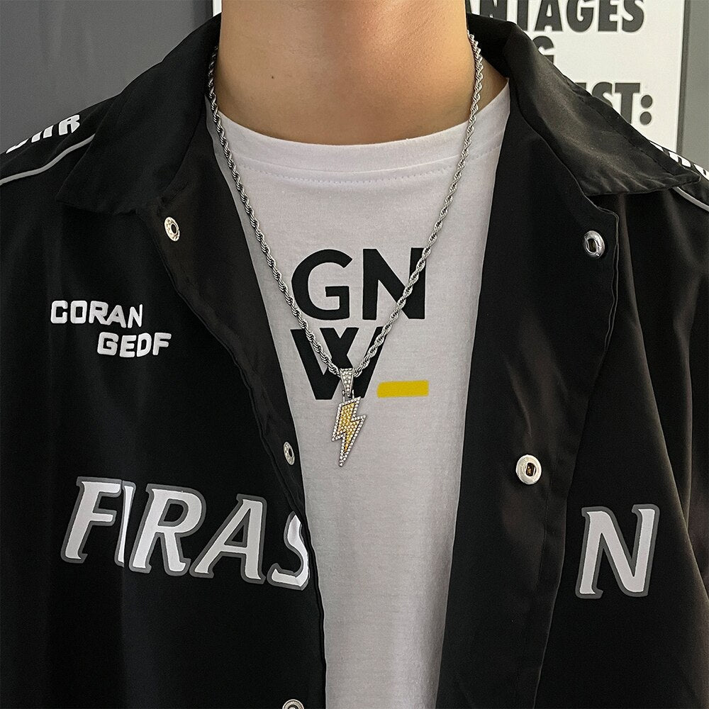 Lightning Pendant Necklace Pi-Mart