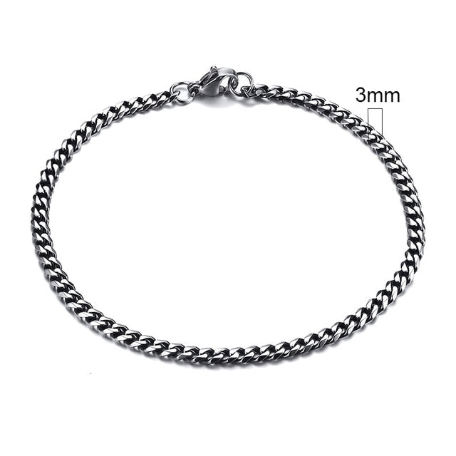 Vnox Men's Chunky Curb Chain Bracelet Pi-Mart