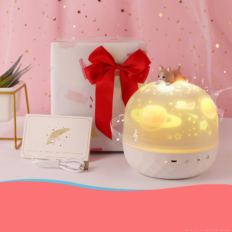 Children's Bedroom Dream Rotating Gypsophila Projection Lamp Pi-Mart