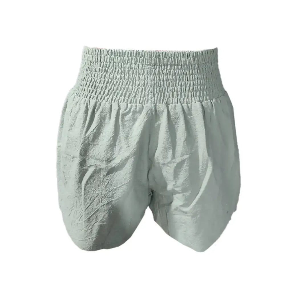 Women's Minimalist Solid Color Polyester Side Pocket Shorts - SJB-DIAMOND ELITES