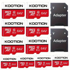 [10pcs High Speed TF Card] KOOTION 10pcs/5pcs 64GB 32GB 512MB High Speed UHS-I C10 U1 TF Memory Card with SD Adapter | Mini SDXC Card for Smartphone Tablet Laptop Action Camera Dash Cam Drone Game Console Lootquake LLC