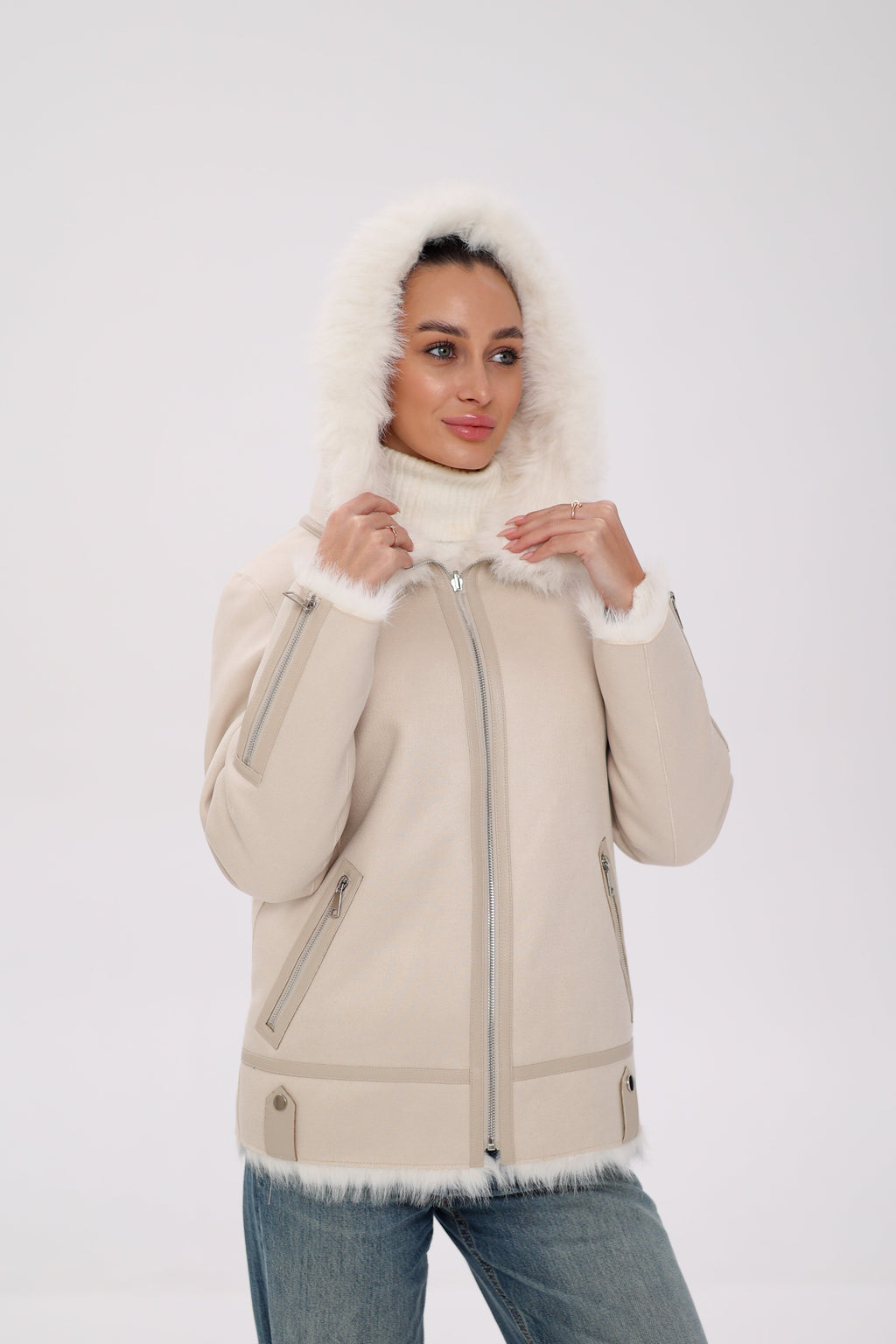 ⇆ Reversible Hooded Wool Blend Jacket - SJB-DIAMOND ELITES
