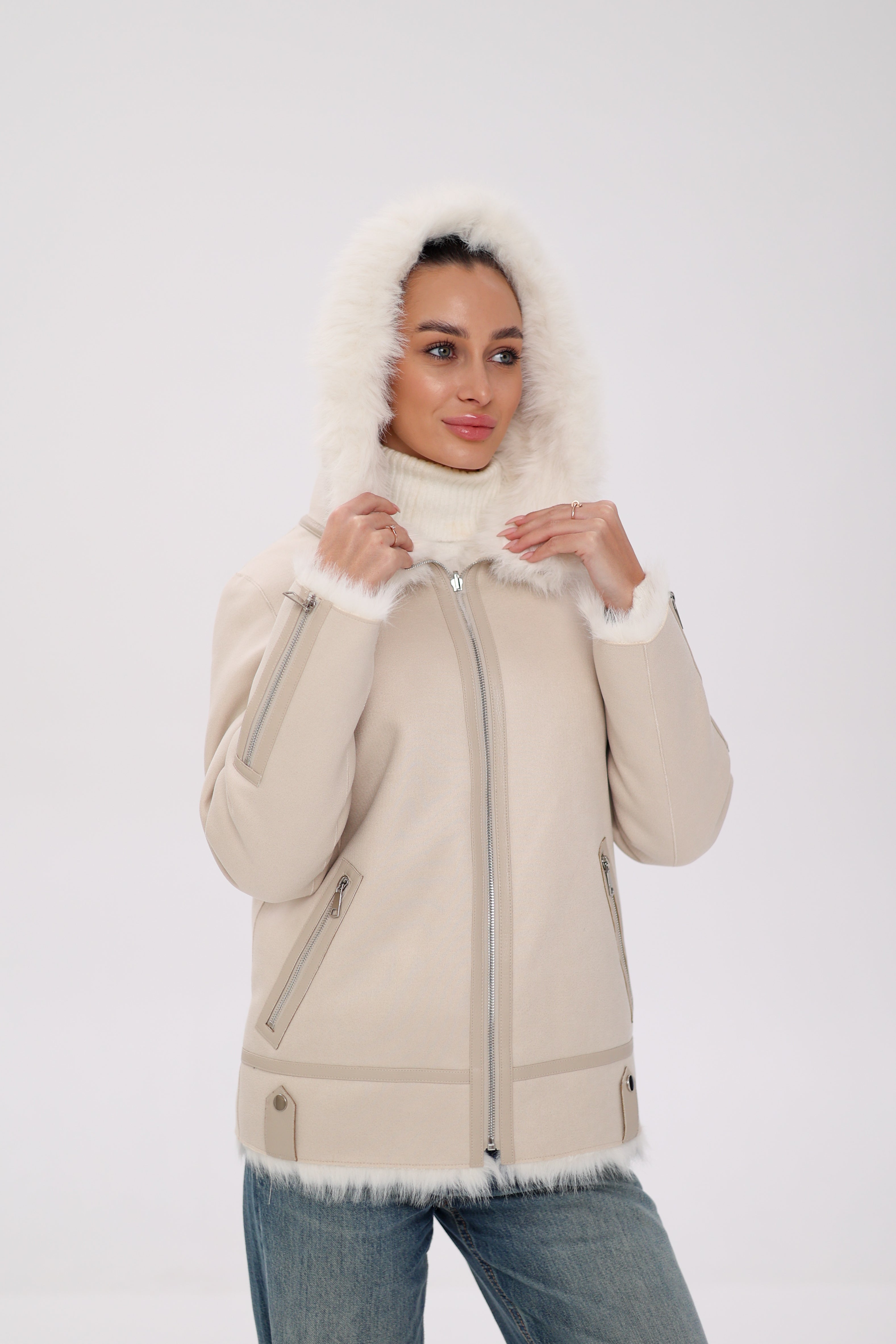⇆ Reversible Hooded Wool Blend Jacket - SJB-DIAMOND ELITES