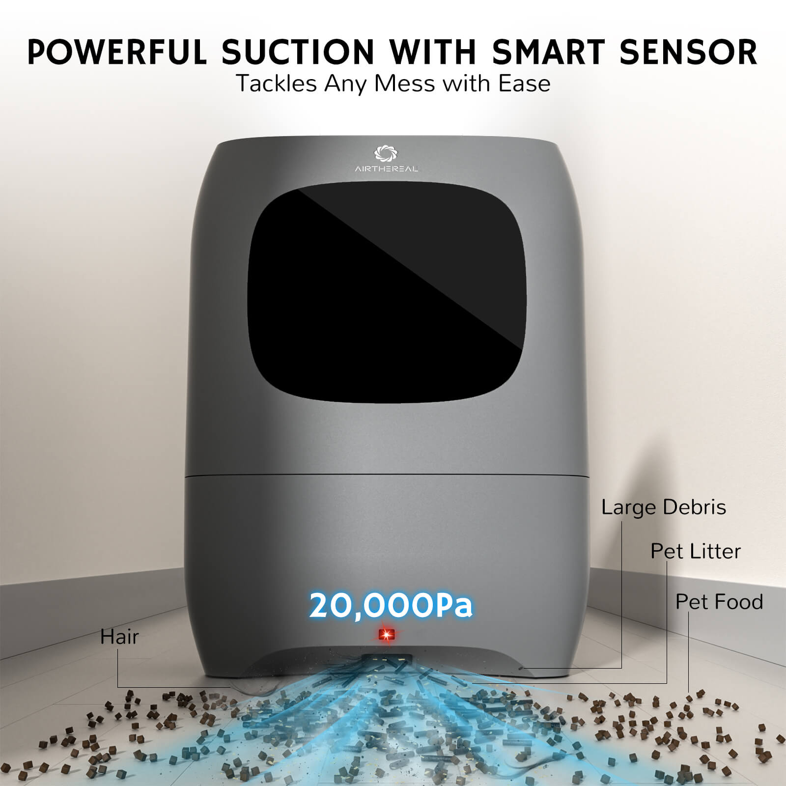 T1 Touchless Vacuum Automatic Dustpan Airthereal