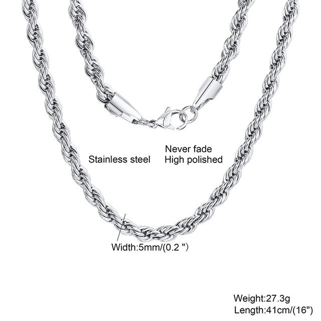 Minimalist Men Ropes Long Necklace Pi-Mart