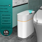 Smart Trash Can With Lid For Bedroom And Living Room Kitchen Storage Box Trash Can Induction Small Car Box Automatic Smart Dustbin Smart Trash Bin Pi-Mart