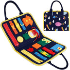 New Busy Book Children's Busy Board Dressing And Buttoning Learning Baby Early Education Preschool Sensory Learning Toy Pi-Mart