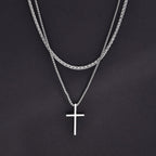 Vnox Mens Cross Necklaces Pi-Mart