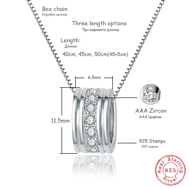 Rotatable Round Pendant Necklace Pi-Mart