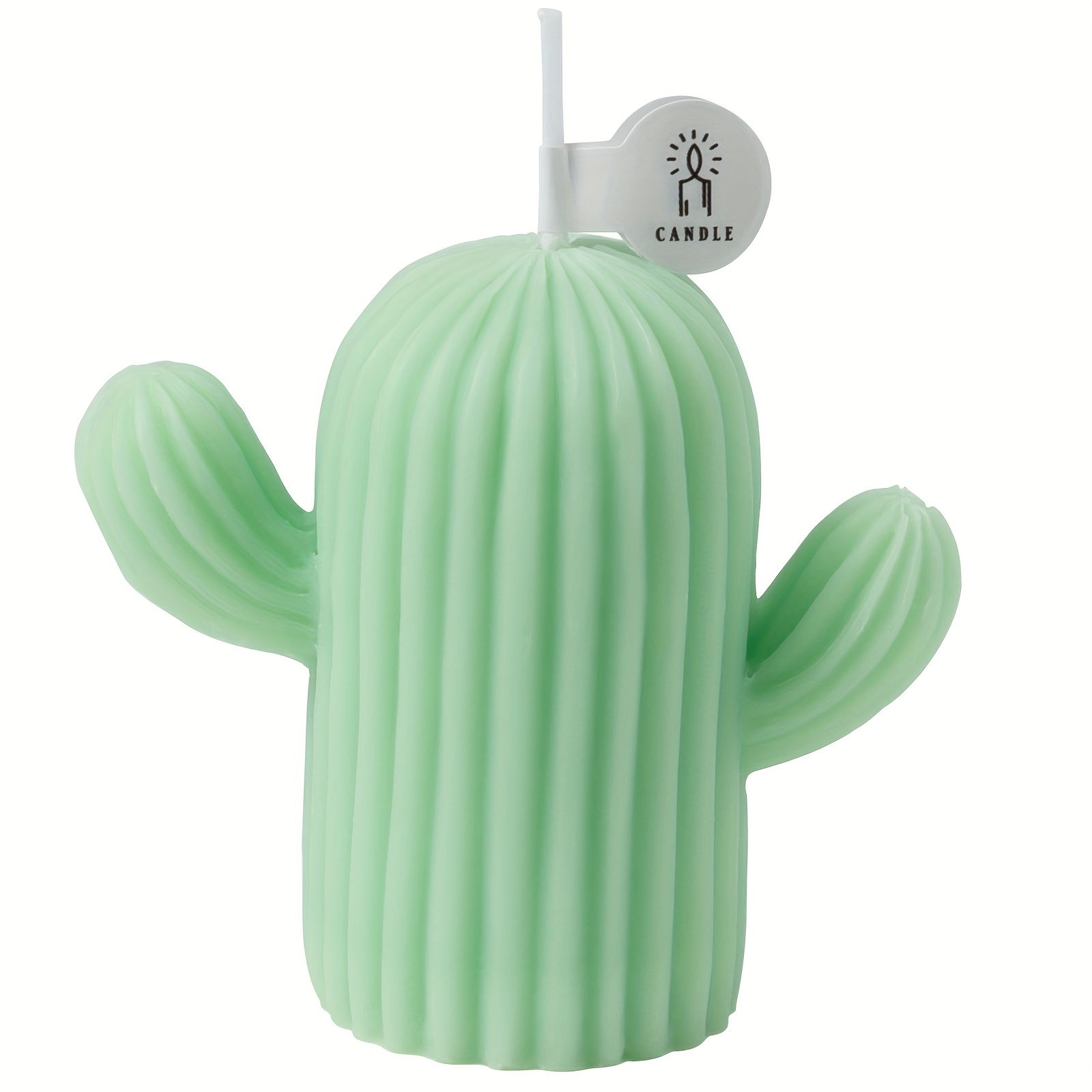 Rejuuv Cactus Shaped Scented Candle, Scented Candle For Wedding Holiday Decor, Handmade Soy Wax Aesthetic Candles For Women With Sage And Sea Salt Fragrance
