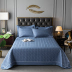 Quilted Padded Continental Bed Cover Three Piece Set Pi-Mart