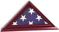 3'x5' Flag Display Case, Shadow Box (Not for Burial Funeral Flag), Solid Wood Cherry Finish The Military Gift Store