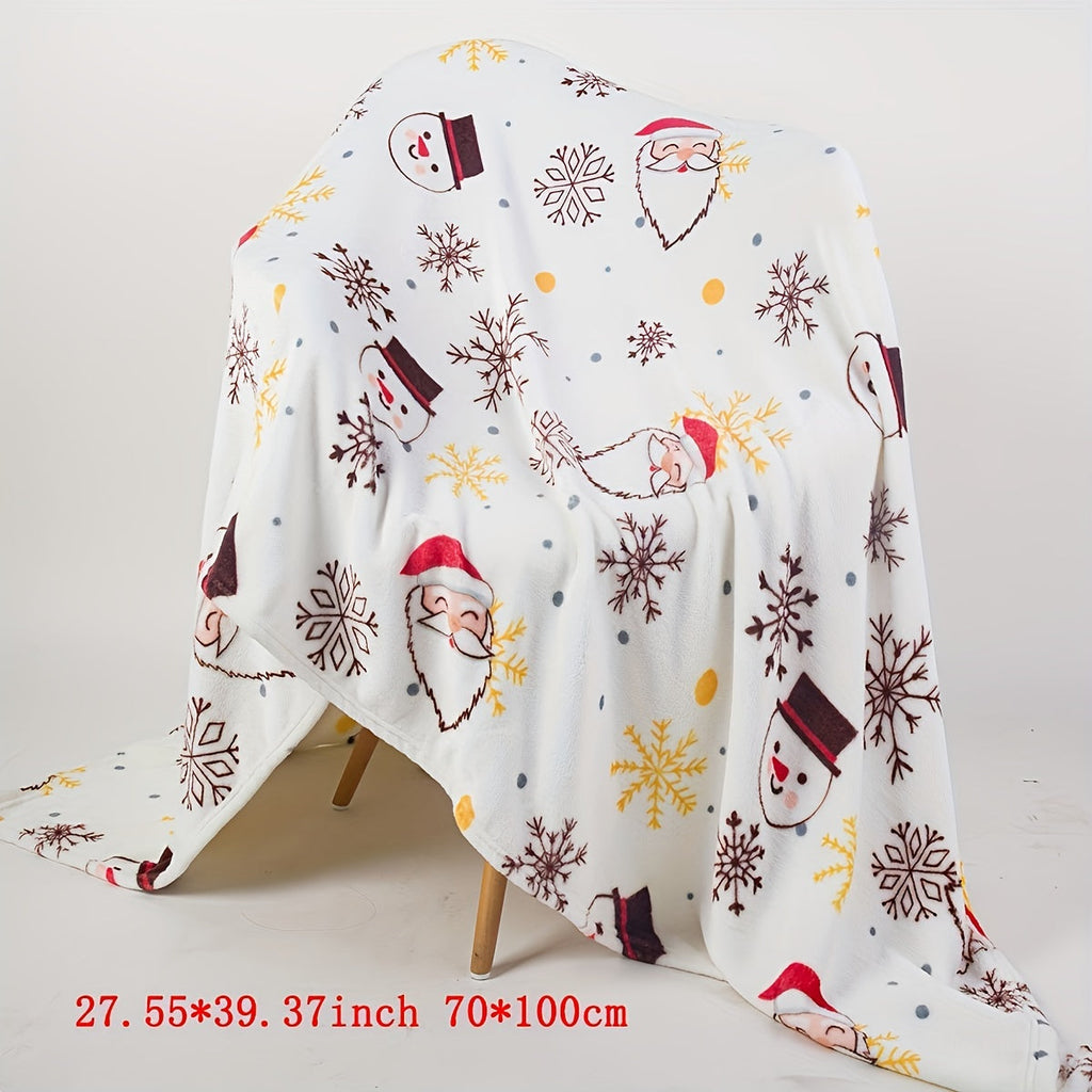 1pc Christmas Plush Bed Blanket, Soft Comfortable Blanket For Sofa Office Bed Camping Travelling Christmas Gift Lootquake LLC