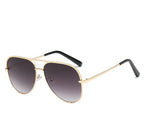 Luxury Lady Vintage Round Metal  Sunglasses For  Driving Black Retro Mirror Sunglasses Woman  Shade Sunglasses With  UV400 Protection - SJB-DIAMOND ELITES