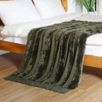 1pc Cozy Chunky Knit Throw Blanket with Tassels - Plush, Lightweight, and Unique Home Decor Accent for Couch, Bed, or Sofa Lootquake LLC