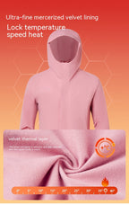 Autumn Winter Wool Lined Warm Soft Shell Jacket Windproof Safety Reflective Tape Breathable