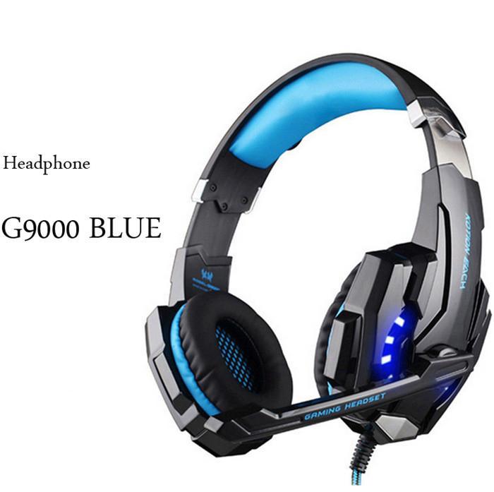 NEW STEVVEX Modern G2000 G9000 Gaming Headsets Big Headphones with Light Mic Stereo Earphones Deep Bass for PC Computer, Laptop and Gaming - SJB-DIAMOND ELITES
