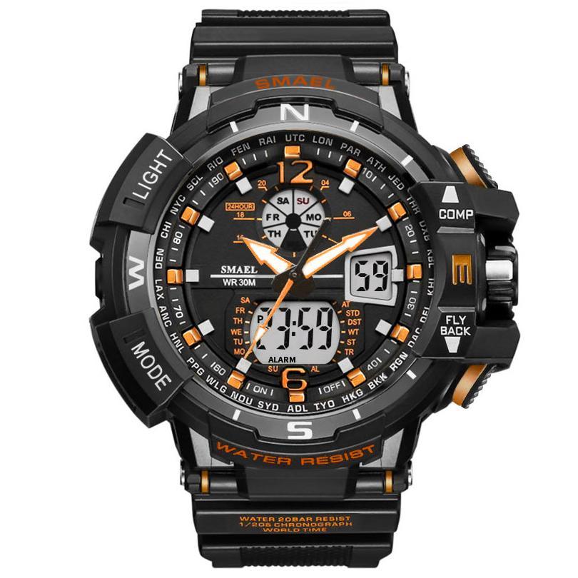 NEW Modern RED Sport Watch For Men and Woman With LED Digital Quartz Display Men's Top Brand Luxury Digital-watch Relogio Masculino In Army Military Popular Design Waterproof 50M - SJB-DIAMOND ELITES