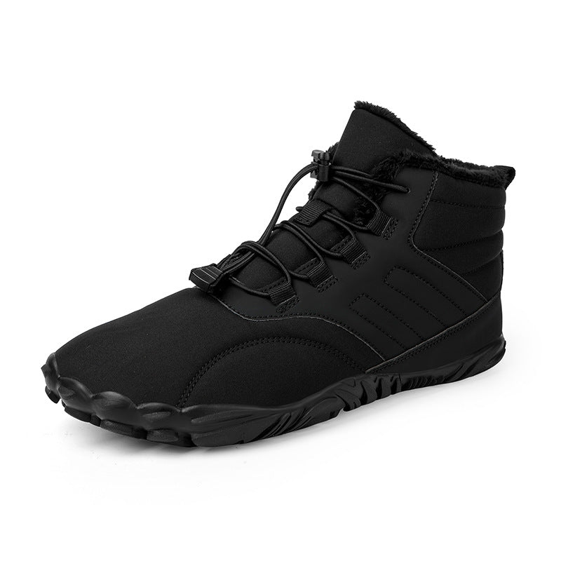Outdoor Sports Cotton Shoes For Men And Women Winter Warm Slip-on Boots Wear-resistant Anti-ski Thickened Shoes Couple Pi-Mart