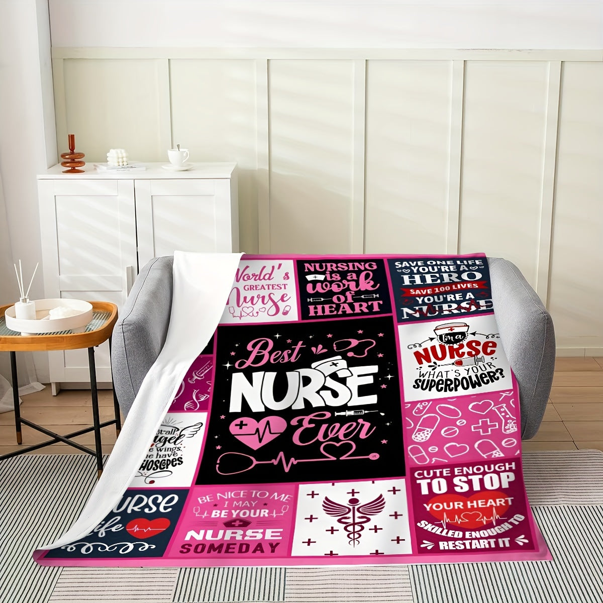 Soft Flannel 1pc Blanket - Gifts For Nurses, Sofa, Bed, Or Outdoor Use Lootquake LLC
