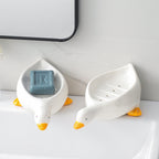 Cartoon Creative Cute Duck-shaped Ceramic Soap Box Pi-Mart